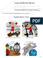A Visual List of 100 English IDIOMS FOR TIME With Examples