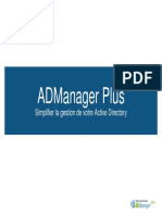 ADManager Plus - Fonctionnalités