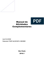 Manual de Atividades Complementares: São Paulo 2019.1