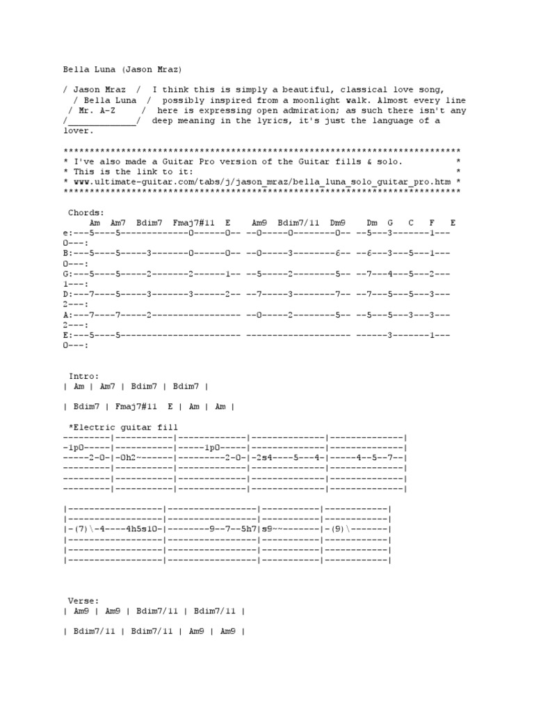 bella-luna-jason-mraz-with-chords-pdf-song-structure-songs