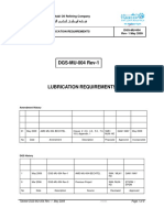 Dgs-Mu-004-R1 Lubrication Requirements