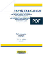 Service Parts Catalogue: Pulverizador SP2500