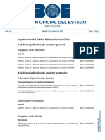 Boletín Oficial Del Estado: Suplemento Del Tablón Edictal Judicial Único A. Edictos Judiciales de Carácter General