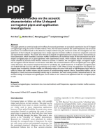 Numerical Studies On The Acoustic Characteristics of The U-Shaped Corrugated Pipes and Application Investigations