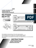 KS-FX222 KS-F172: Instructions