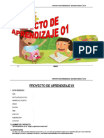 Proyecto de Aprendizaje 2º