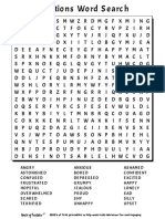 Emotions Word Search
