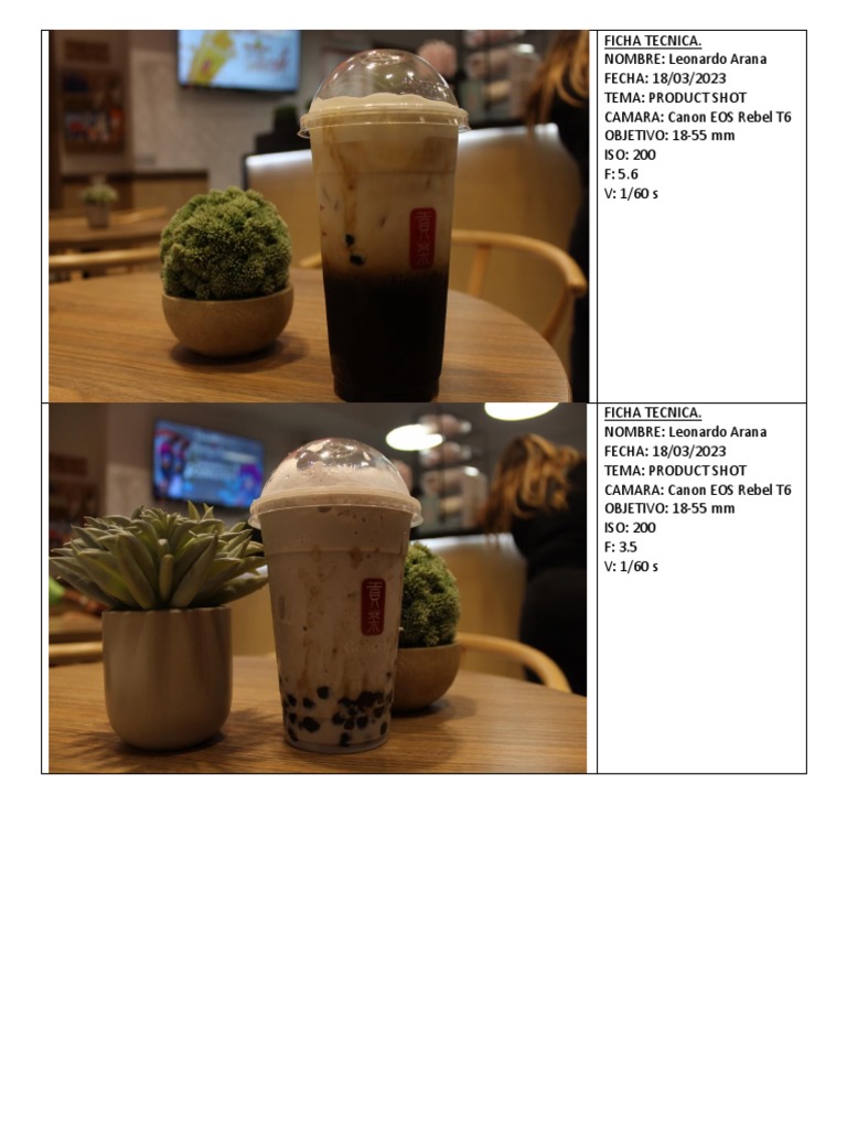 Fichas Técnicas de Product Shots | PDF