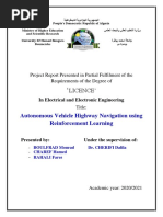 Autonomous Vehicle Highway Navigation Using Reinforcement Learning