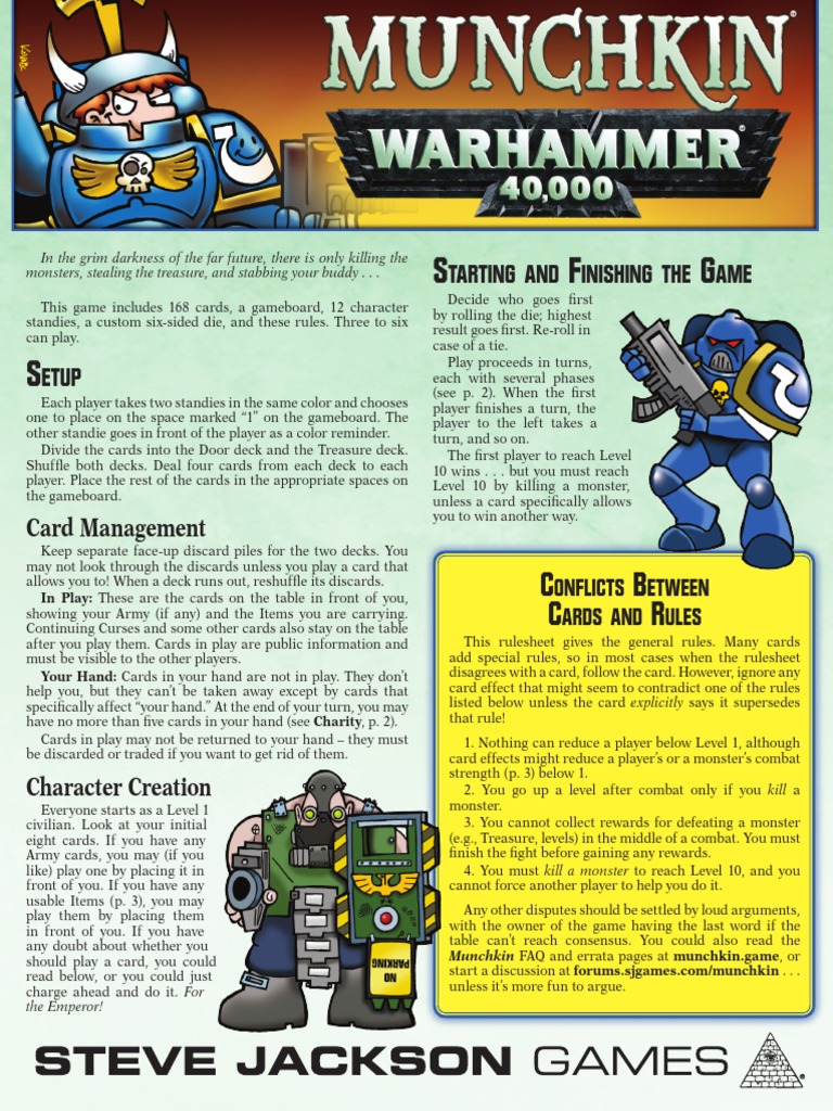 Munchkin Warhammer 40000 Rules PDF