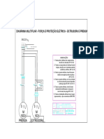 Diagrama Multifilar de Força e Proteção Da Calandra e Prensa