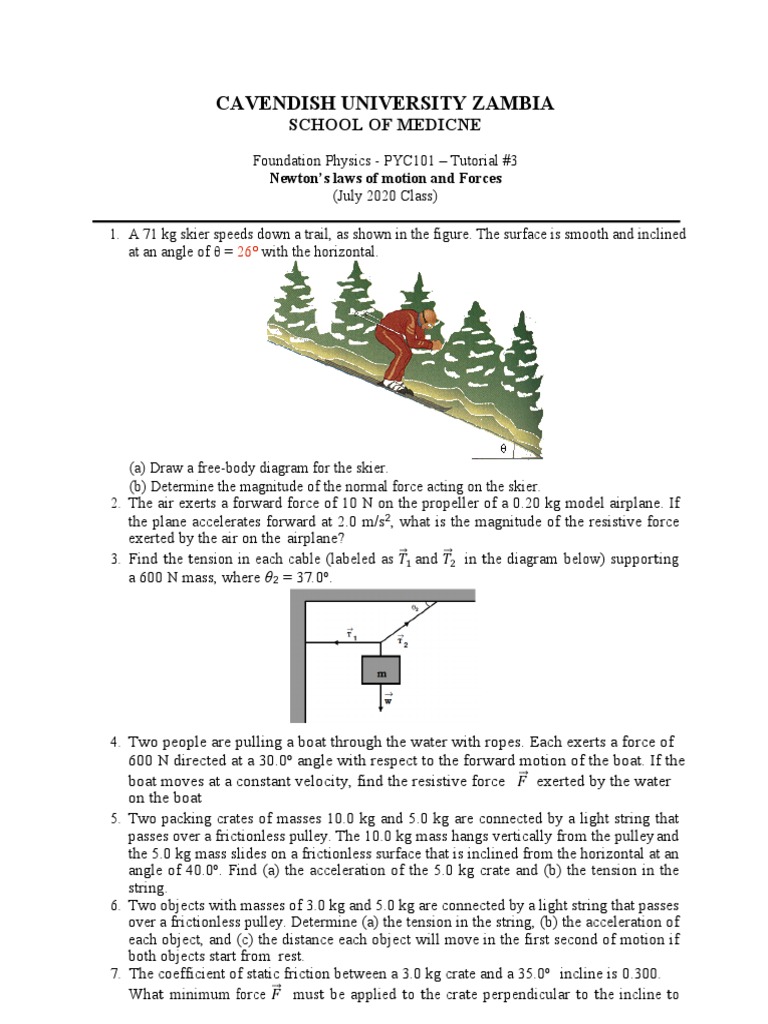 Cavendish University Zambia School of Medicne PDF Force Tension