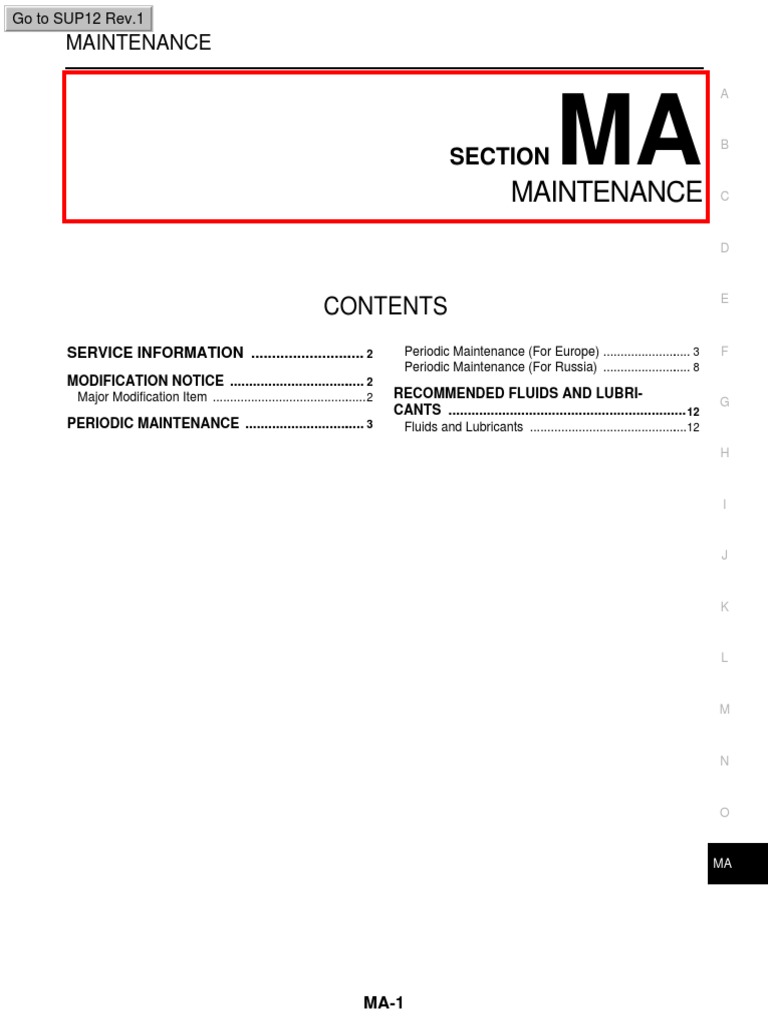 2012 NISSAN FRONTIER OWNERS MANUAL PDF visual data 6