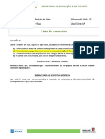 Componente Curricular: Projeto de Vida Número Da Aula: 01 Título Da Aula: Projeto de Vida Ano/Série: 1