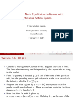 Econs 424 - Nash Equilibrium in Games With Continuous Action Spaces