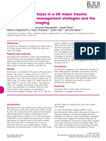 Traumatic Renal Injury in A UK Major Trauma Centre - Current Management Strategies and The Role of Early Re-Imaging