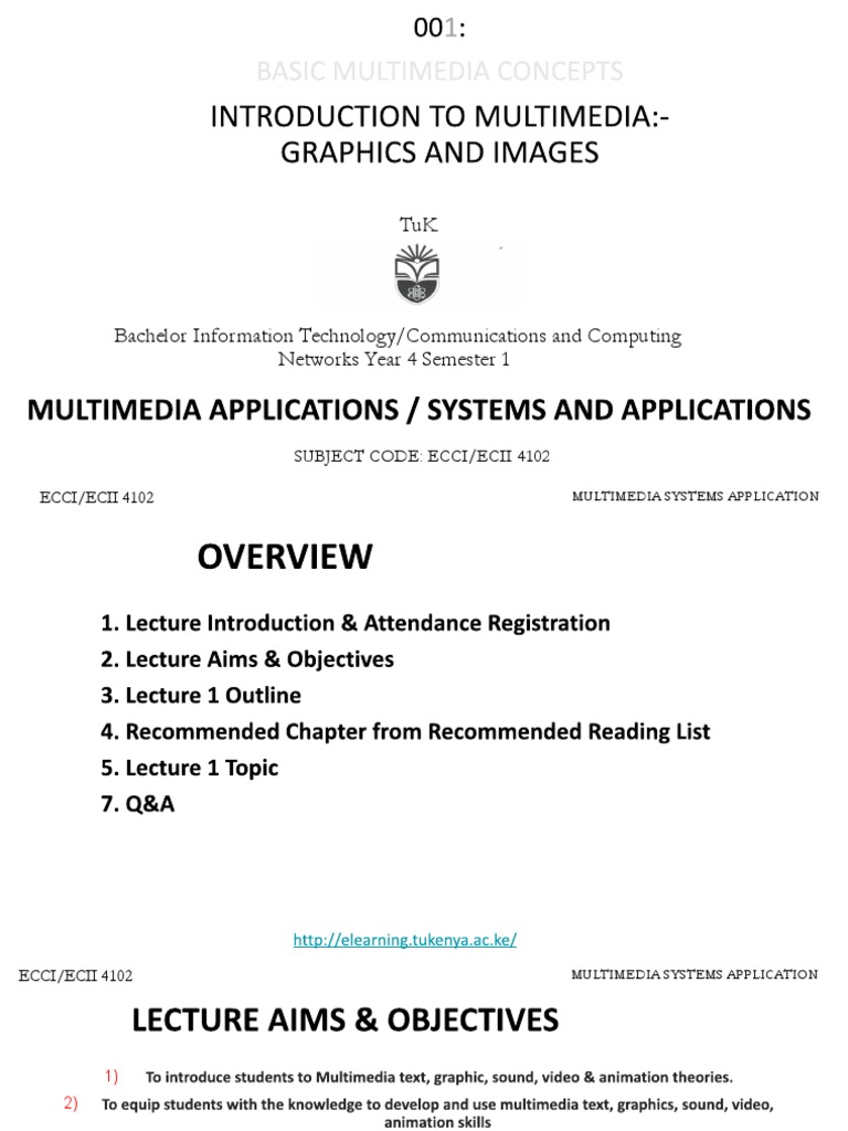 Lecture 1 Images and Graphics | PDF