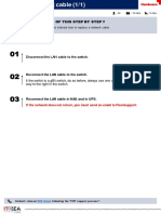 What Is The Purpose of This Step by Step ?: Disconnect The LAN Cable To The Switch.