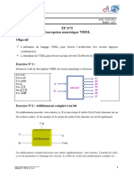 TP N°2 Conception Numérique VHDL Objectif
