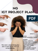 Bullying Ict Project Plan: Speak Out Now