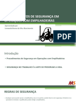 Procedimentos de Segurança em Operações Com Empilhadeiras: Apresentado Por Leonardo Bruno Da Silva Nascimento