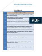 Plano Nacional de Melhoria Da Qualidade Da Campanha: 1. Planeamento, Coordenacao e Financas