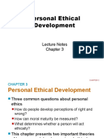 Personal Ethical Development: Lecture Notes