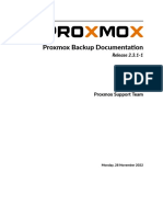 Proxmox Backup Documentation: Release 2.3.1 1