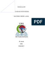Makalah Sejarah Indonesia Materi:Orde Lama