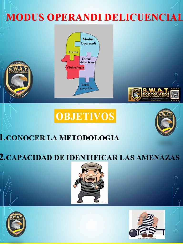 Modus Operandi Delincuencial: Tipos y Métodos | PDF