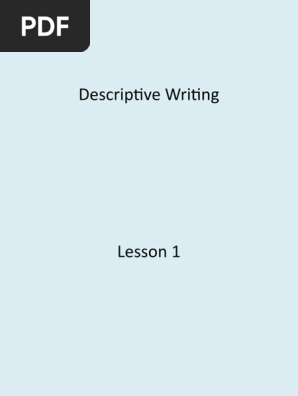 Descriptive Writing