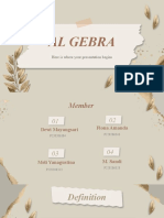 Al Gebra: Here Is Where Your Presentation Begins