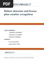 Mini Project: Helmet Detection and License Plate Number Recognition