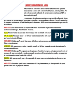 La Contaminación Del Agua