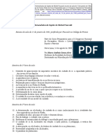 Resumo Da Aula de 13 de Janeiro de 1982, Proferida Por Foucault No Collège de France