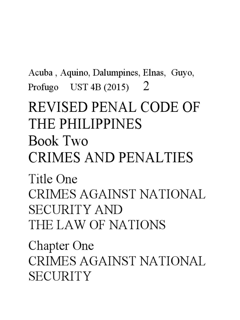 Criminal Law Review Pdf Treason Piracy