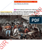 The Sepoy Mutiny of 1857: Causes and Events