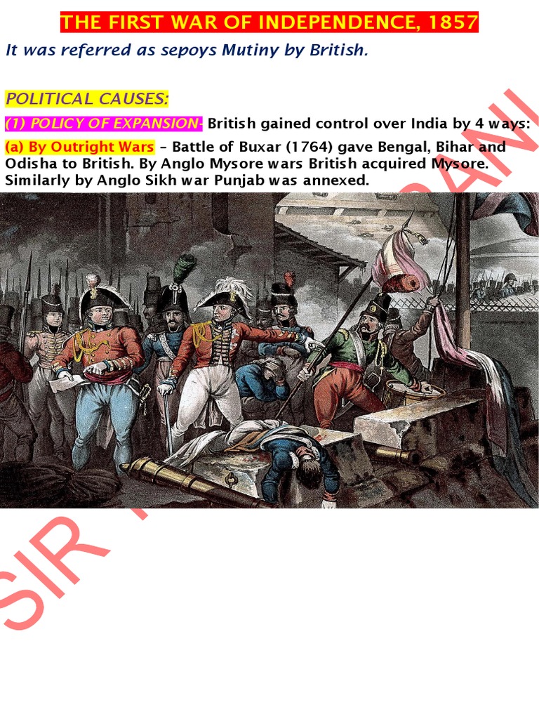 First War of Independence 1857 | PDF | Indian Rebellion Of 1857 ...
