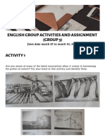 English Group Activities and Assignment (GROUP 3) : From Date March 07 To March 10, 2023