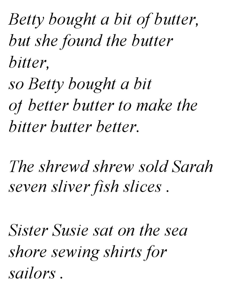 Diction Exercises Pdf