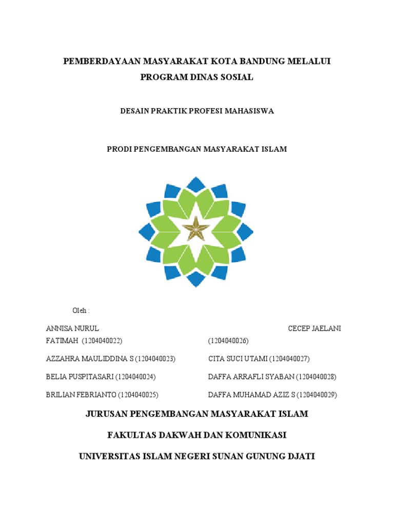 Desain PPM (DINSOS) Kota Bandung | PDF
