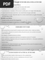 Connotation of Receipt of Income and Accrual of Income