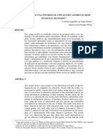 Uso pedagógico da informática por educadores municipais