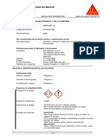 Sikaswell® S-2: Hoja Técnica de Seguridad Del Material