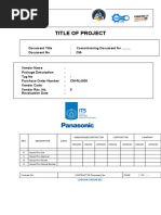 Commissioning Template Rev