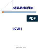 Unit 4 Quantum Mechanics Lecture 4