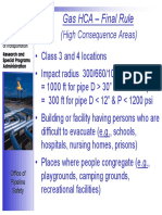 Gas HCA - Final Rule: (High Consequence Areas)