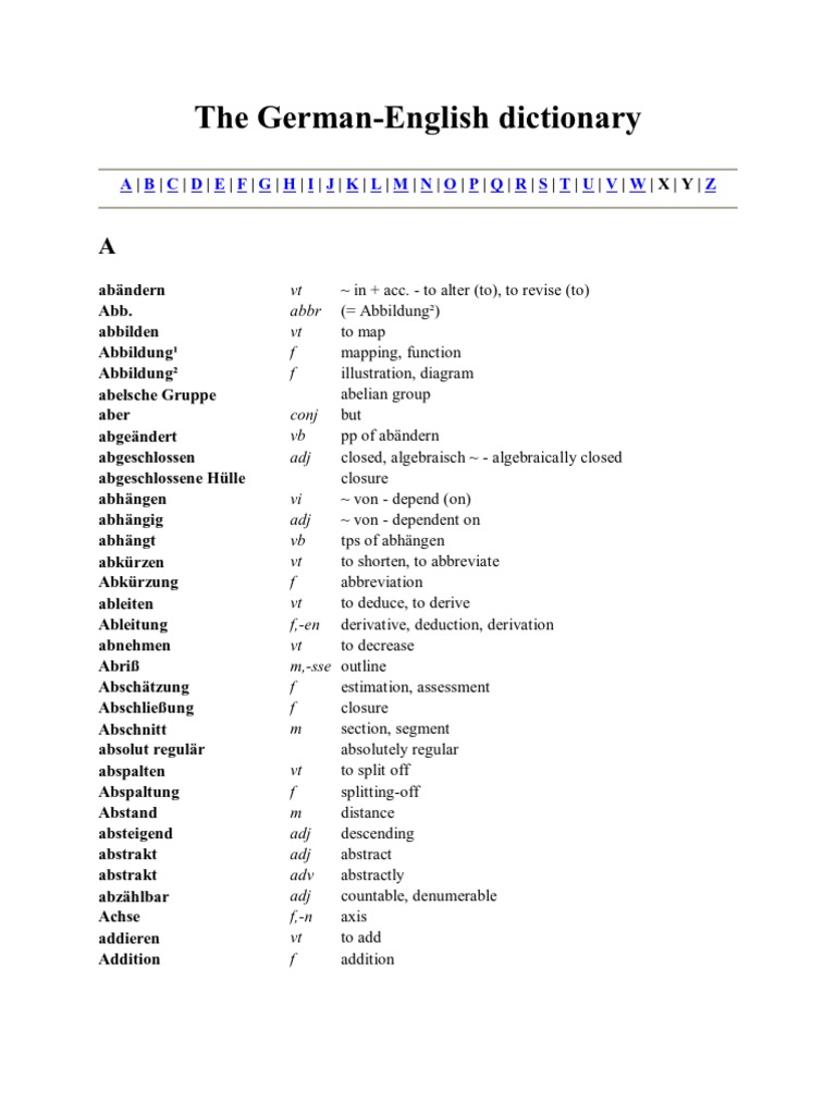 The GermanEnglish Dictionary PDF