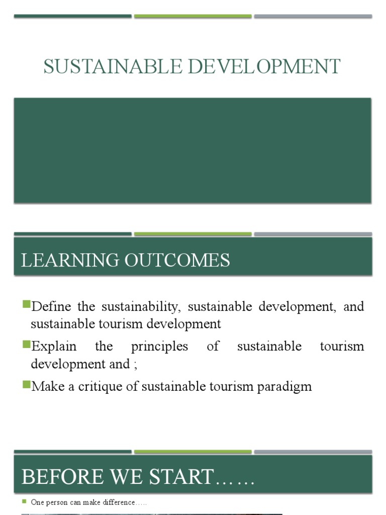 Principles of Sustainable Tourism Development | PDF | Sustainability ...