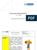 Instructivo tecle eléctrico